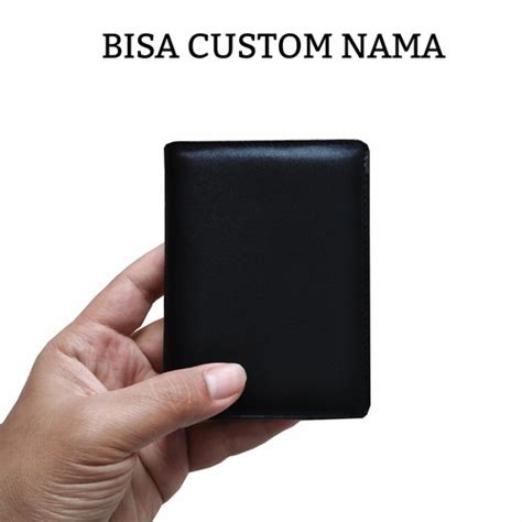 Jual Dompet Lipat Kulit Pria Asli Original Vertikal Berdiri Bergaransi