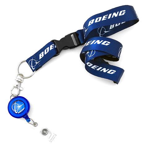 Boeing Logo Dye Sublimation Lanyard Badge Reel