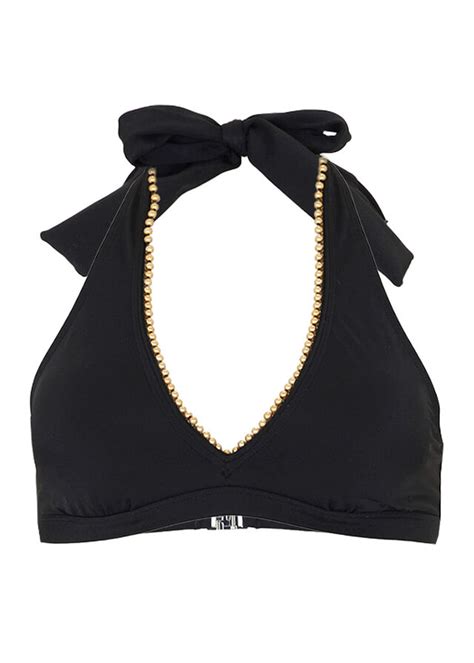 Ekskluzywny Biustonosz Bikini Z Rami Czkami Czonymi Na Szyi Z Poliamidu Z Recyklingu Cena