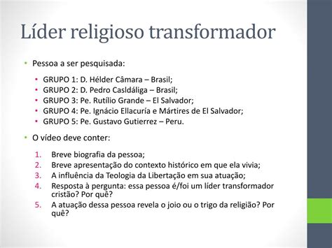 Ppt Am Rica Latina L Deres Religiosos Transformadores Powerpoint Presentation Id