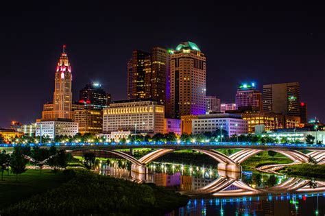 Columbus Skyline (Night) : r/Columbus