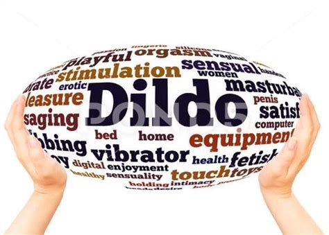 Dildo Word Cloud Hand Sphere Concept Clip Art