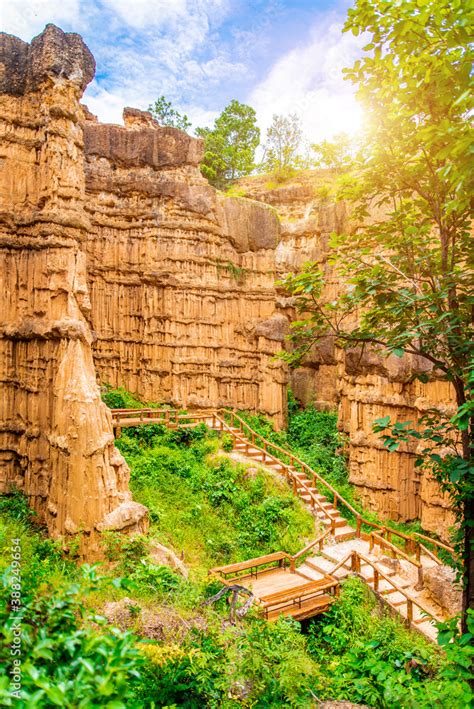 Cliff Stone Of Pha Chor Is Tourist Attraction Place At The Doi Lo