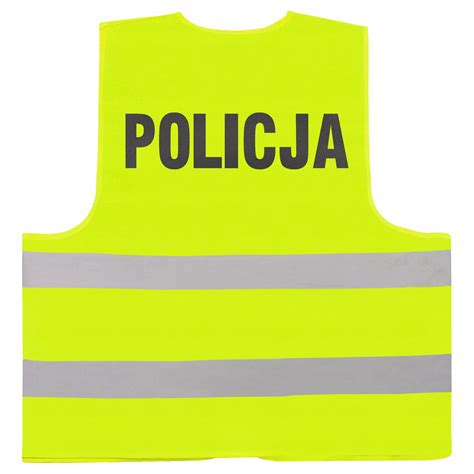 Policyjna Kamizelka Odblaskowa Ta Napis Policja Allegro Pl