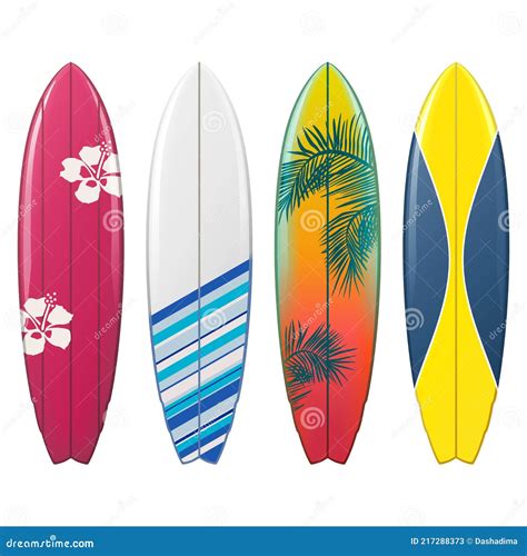 Conjunto De Iconos De Tabla De Surf Vectorial 2 Stock de ilustración