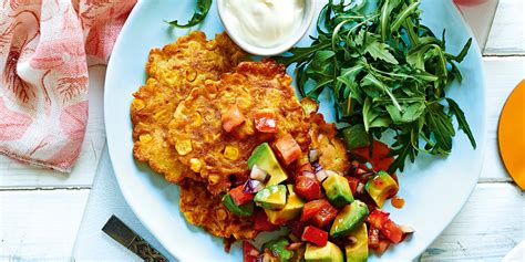 Sweetcorn fritters with avocado salsa — Co-op