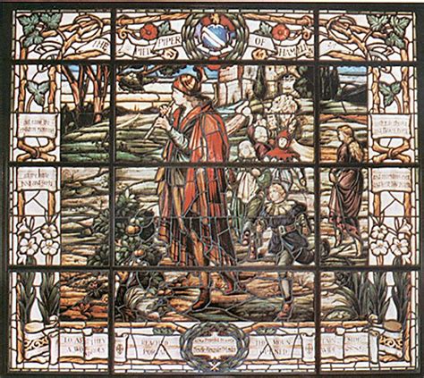 Stained Glass Window Of The Pied Piper Of Hamelin Browning Room Carroll Library Baylor