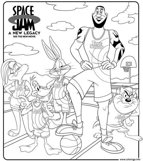 Coloriages Space Jam A New Legacy Coloriages Space Jam Coloriages The