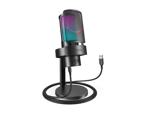 Fifine AMPLIGAME A8 Plus RGB USB Microphone with 4 Polar Patterns (PC ...
