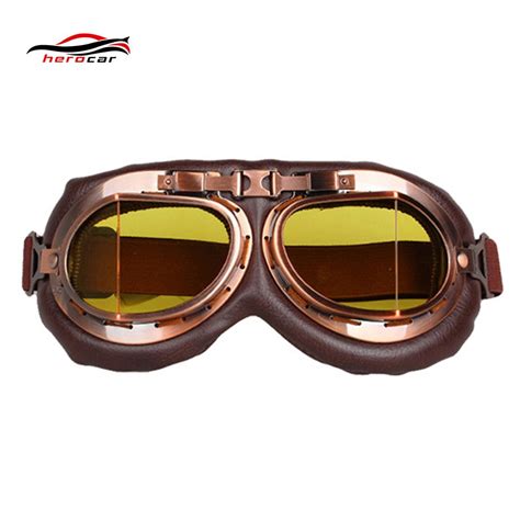 Cool Motorcycle Glasses Men Vintage Motocross Goggles Eyewear Retro Aviator Pilot Cruiser