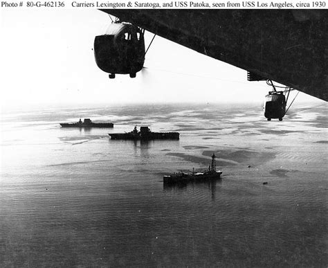 Usn Ships Uss Patoka Ao 9 Later Av 6 And Ag 125 With Airships