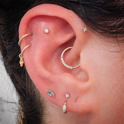 EAR CURATION On Instagram Double Upper Helix Flat Forward Helix