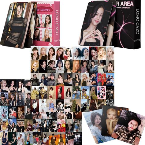 555 Cartões Fotográficos Em Peça BLACKPINK 8o Aniversário JISOO JENNIE