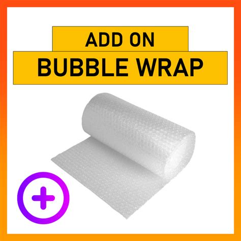 Bubble Wrap Protection For Safe Delivery Only Available With Add On