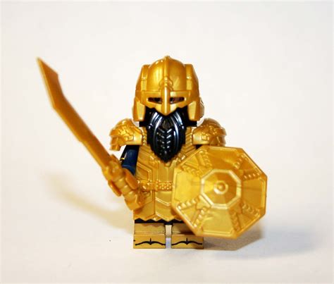 Dwarf Warrior Gold Armor Lotr Lord Of The Rings Hobbit Minifigure