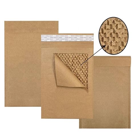 Natural Kraft Brown Custom Honeycomb Envelope Eco Friendly Shipping Bag