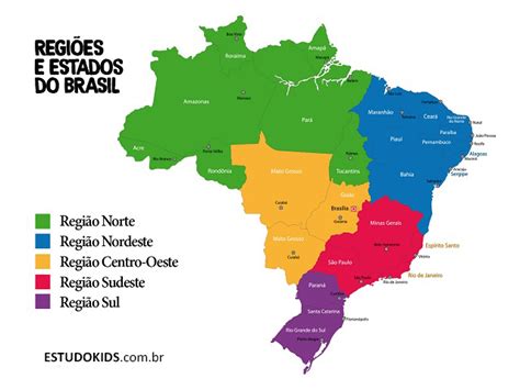 Quantos Estados Tem - Geografia Quantos estados tem o Brasil? Veja a resposta! - Escritório ...