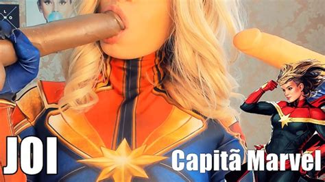 JOI Cosplay CAPTAIN MARVEL Jerk Off Instruction BBC Big boobs Big ASS Vidéos Porno Gratuites