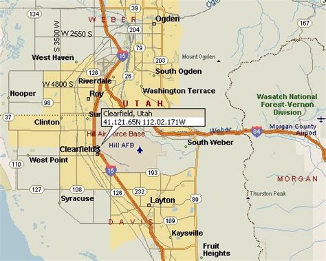 Clearfield Utah Map 1
