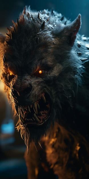 Premium AI Image | Werewolf in the dark wallpapers