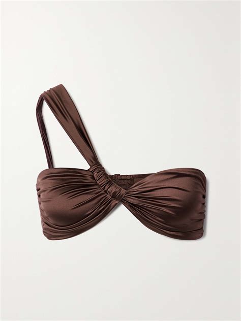 GOOD AMERICAN Bali One Shoulder Bikini Top NET A PORTER