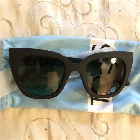 Toms Sydney Matte Black Cat Eye Give Sight Sunglasses Traveler Collection Ebay