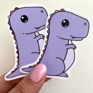Pride Dinosaur Sticker LGBT Pride Sticker Lesbian Bisexual