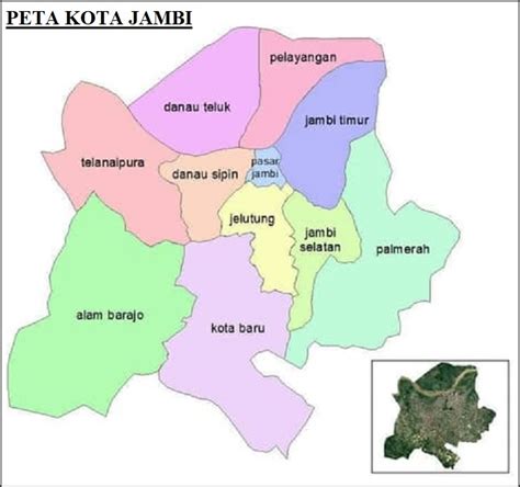 Peta Provinsi Jambi - Peta Provinsi Jambi : Telanaipura kota jambi ...