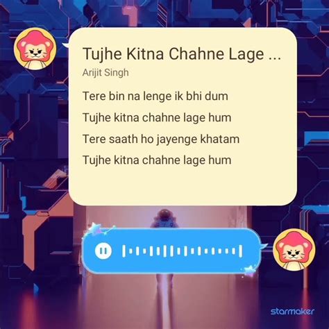 Tujhe Kitna Chahne Lage Lyrics Kabir Singh Mr Diwana Tujhe Kitna