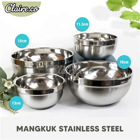 Jual Mangkok Korea Stainless Mangkok Korea Tebal Mangkok Double