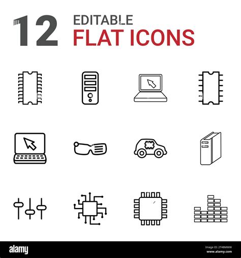 Tech Icons Royalty Free Vector Image Stock Vector Image And Art Alamy