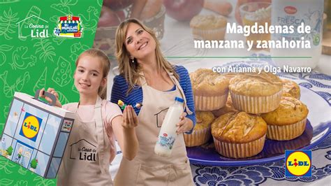 Magdalenas de zanahoria y manzana Recetas de Postres Lidl España