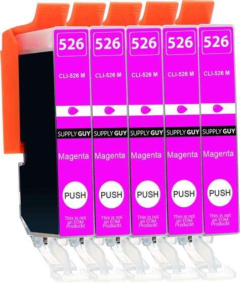 5 Ink Cartridges Compatible With Canon CLI 526 Magenta For Pixma IP4850