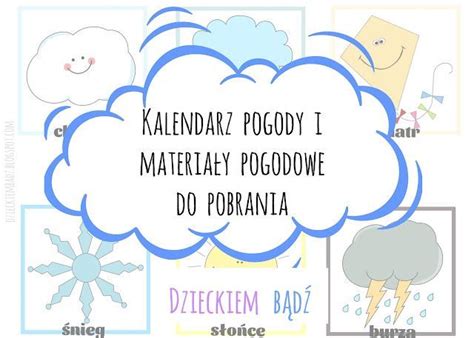 Kalendarz Pogodowy Pogoda Ilustracje Art Classroom Parenting