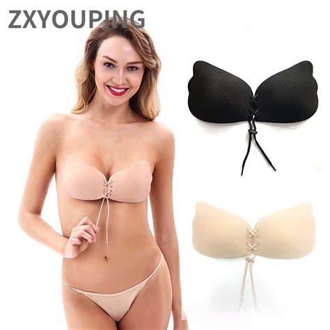 Women Reusable Gathered Wireless Strapless Lingerie Sexy Backless Bralette Breathable Comfy