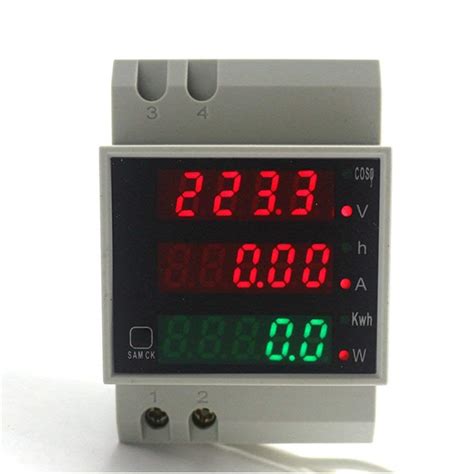 Ketotek Voltmeter Digital Amperemeter Multimeter Led Din Rail