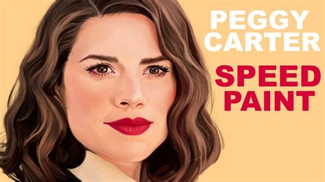 KRITA SPEEDPAINT PEGGY CARTER THE FIRST AVENGER YouTube