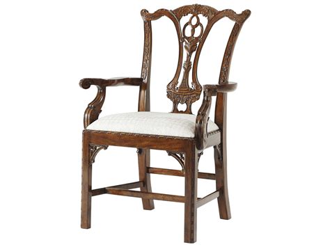 Theodore Alexander Mahogany Arm Dining Chair Tal41004921aqp