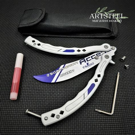 Нож-бабочка CS GO Balisong, длина лезвия 11 см - купить с доставкой по ...