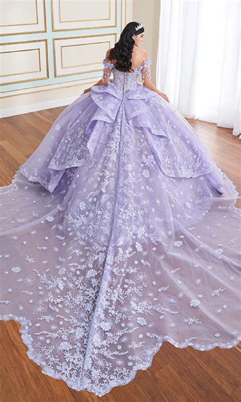 Glow-in-the-Dark Quinceanera Dress: Princesa PR30172Lavender/Champagne