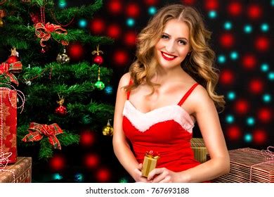 Brunette Sexy Santa Clause Elegant Panties Stock Photo 520900234 Shutterstock