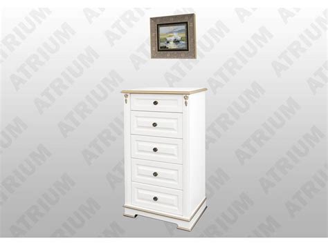 Atrium: Атриум: комод 5 ящиков (слоновая кость, золото) 5212871