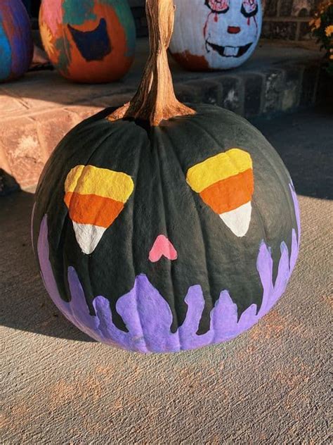 31 Scary Halloween Painted Pumpkin Ideas Lady Decluttered In 2023