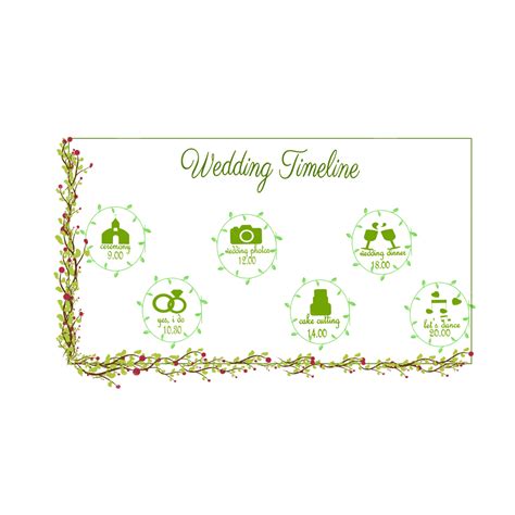 Wedding Timeline Vector Design Images Design Wedding Timeline Template