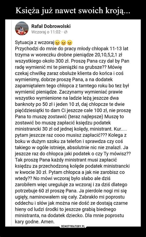 Księża już nawet swoich kroją Demotywatory pl