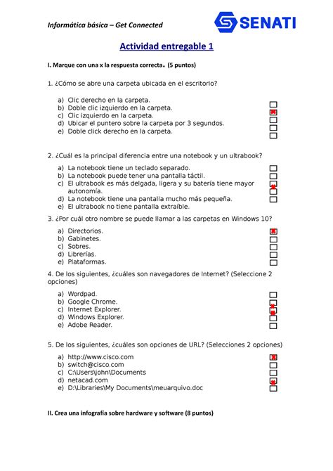 Actividad Entregable Matematica Senati Inform Tica B Sica Get