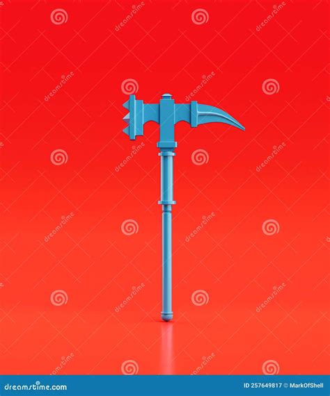 Medieval Nordic Knight Hammer Ancient Battle Weapon Stock Illustration