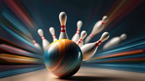 bowling wallpaper   ai art ball pins
