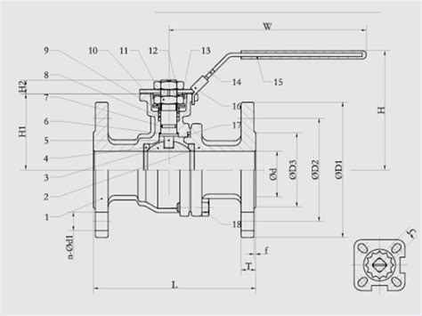 2 Piece Flanged Ball Valve Industrial Valves Manufacturers