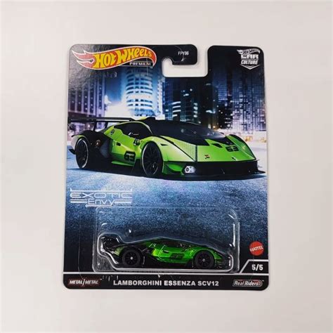 Hot Wheels Car Culture Exotic Envy Lamborghini Essenza Scv Rujuk Gambar Shopee